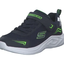 Kinder Skechers Slipper<403609L NVLM Mazematics, Slipper (Kinder), Kinder, navy/lime