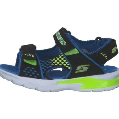 Kinder Skechers Sandaletten<90558L, Sandaletten, Kinder, black/blue/royal & lime