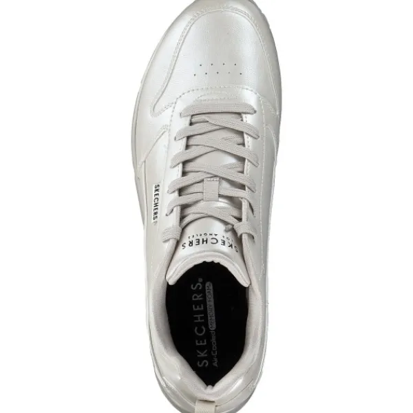 Damen Skechers Klassische- & Business Schuhe<177104-OFWT UNO-GALACTIC GAL, Schnürschuhe, Damen, White/Offwhite