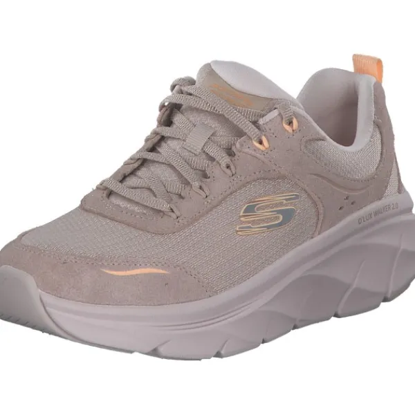 Damen Skechers Klassische- & Business Schuhe<150108-TPOR D'LUX WALKER2.0-AUTUMN SUN, Schnürschuhe, Damen, Beige