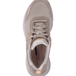 Damen Skechers Klassische- & Business Schuhe<150108-TPOR D'LUX WALKER2.0-AUTUMN SUN, Schnürschuhe, Damen, Beige