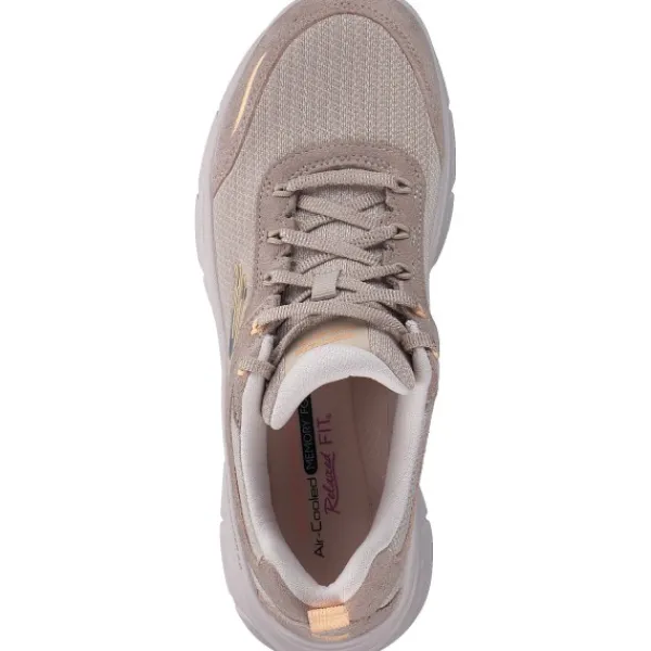 Damen Skechers Klassische- & Business Schuhe<150108-TPOR D'LUX WALKER2.0-AUTUMN SUN, Schnürschuhe, Damen, Beige