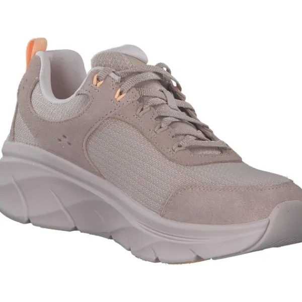 Damen Skechers Klassische- & Business Schuhe<150108-TPOR D'LUX WALKER2.0-AUTUMN SUN, Schnürschuhe, Damen, Beige