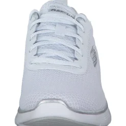 Damen Skechers Klassische- & Business Schuhe<150206-WSL FLEX APPEAL 5.0-UPTAKE, Schnürschuhe, Damen, WHITE MESH / SILVER TRIM