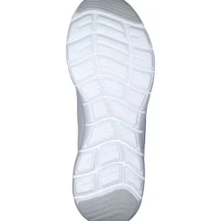 Damen Skechers Klassische- & Business Schuhe<150206-WSL FLEX APPEAL 5.0-UPTAKE, Schnürschuhe, Damen, WHITE MESH / SILVER TRIM