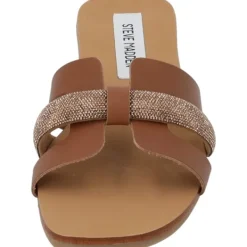 Damen Steve Madden Pantoletten & Badeschuhe<Edriah SM11002559, Plateau-Pantoletten, Damen, cognac multi
