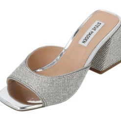 Damen Steve Madden Pantoletten & Badeschuhe<Glowing SM11002850, Plateau-Pantoletten, Damen, crystal