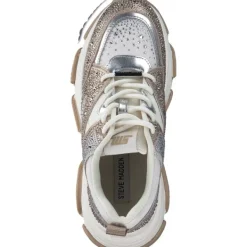 Damen Steve Madden Klassische- & Business Schuhe<Privy SM19000082, Schnürschuhe, Damen, SILVER/GOLD CREAM