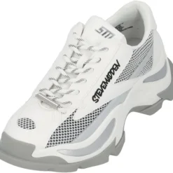 Damen Steve Madden Klassische- & Business Schuhe<Zoomz SM11002327, Schnürschuhe, Damen, weiß grau