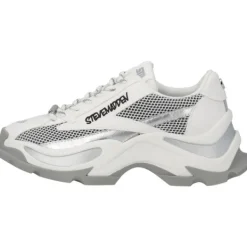 Damen Steve Madden Klassische- & Business Schuhe<Zoomz SM11002327, Schnürschuhe, Damen, weiß grau