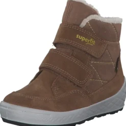 Kinder Superfit Lauflernschuhe<1-106314-3000 Stiefelette Leder, Lauflernschuhe, Kinder, BRAUN/GELB