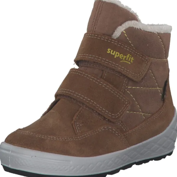 Kinder Superfit Lauflernschuhe<1-106314-3000 Stiefelette Leder, Lauflernschuhe, Kinder, BRAUN/GELB