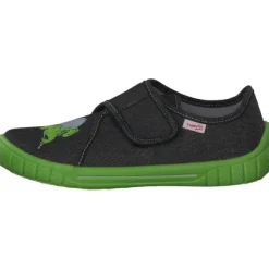 Kinder Superfit Hausschuhe<BILL 00278, Hausschuhe, Kinder, Schwarz/Grün (Dino)