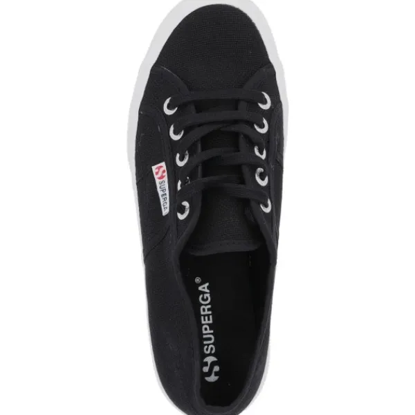 Damen Superga Sneakers<2750 Cotu Classic S000010, Sneakers Low, Damen, Schwarz/Weiß