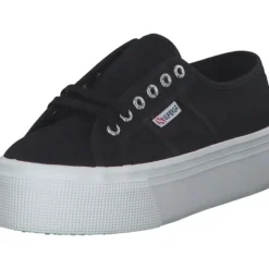 Damen Superga Sneakers<2790 Cotw Linea Up And Down S9111LW, Sneakers Low, Damen, black white
