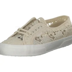 Damen Superga Sneakers<2750 Macrame S81219W, Sneakers Low, Damen, beige eggshell