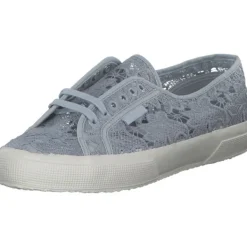 Damen Superga Sneakers<2750 Macrame S81219W, Sneakers Low, Damen, grey lilla avorio