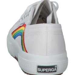 Damen Superga Sneakers<2750 Rainbow Embroidery S81281W, Sneakers Low, Damen, Weiß