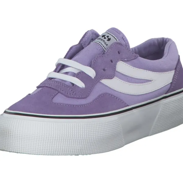 Damen Superga Klassische- & Business Schuhe<3041 Revolly Colorblock S1151MW, Schnürschuhe, Damen, violet lilla white