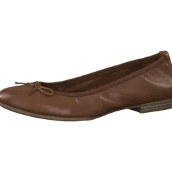 Damen Tamaris Ballerinas<22116, Ballerinas, Damen, Braun (Cognac)