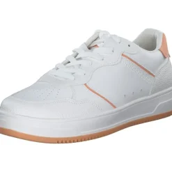 Damen Tamaris Klassische- & Business Schuhe<23729, Schnürschuhe, Damen, white/orange