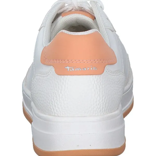 Damen Tamaris Klassische- & Business Schuhe<23729, Schnürschuhe, Damen, white/orange