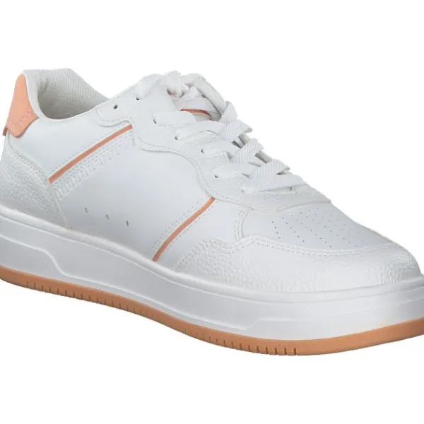 Damen Tamaris Klassische- & Business Schuhe<23729, Schnürschuhe, Damen, white/orange