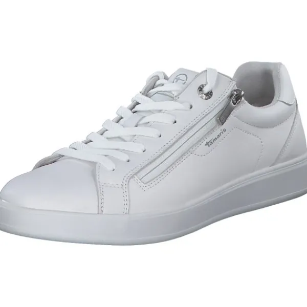 Damen Tamaris Klassische- & Business Schuhe<1-23709-43/100, Schnürschuhe, Damen, Weiß
