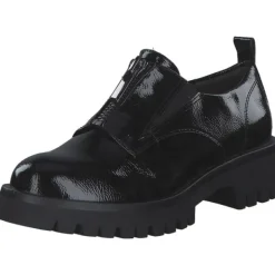 Damen Tamaris Klassische- & Business Schuhe<24791, Schnürschuhe, Damen, BLACK PATENT