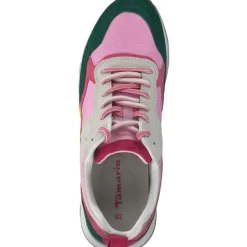 Damen Tamaris Klassische- & Business Schuhe<23741, Schnürschuhe, Damen, Pink (Pink Comb)