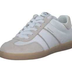 Damen Tamaris Klassische- & Business Schuhe<23624, Schnürschuhe, Damen, WHITE COMB