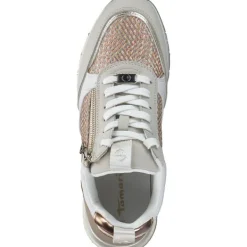 Damen Tamaris Klassische- & Business Schuhe<23732, Schnürschuhe, Damen, IVORY STRUCT