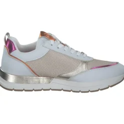 Damen Tamaris Klassische- & Business Schuhe<23732, Schnürschuhe, Damen, WHITE/LT.GOLD