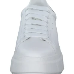 Damen Tamaris Klassische- & Business Schuhe<23743, Schnürschuhe, Damen, WHITE/SILVER