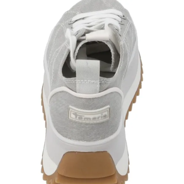 Damen Tamaris Klassische- & Business Schuhe<23731, Schnürschuhe, Damen, LIGHT GREY