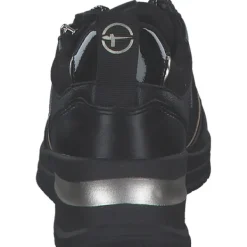 Damen Tamaris Klassische- & Business Schuhe<23721-42, Schnürschuhe, Damen, black/gold