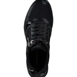 Damen Tamaris Klassische- & Business Schuhe<23721-42, Schnürschuhe, Damen, black/gold