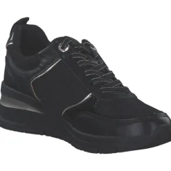 Damen Tamaris Klassische- & Business Schuhe<23721-42, Schnürschuhe, Damen, black/gold