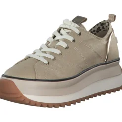 Damen Tamaris Klassische- & Business Schuhe<23731, Schnürschuhe, Damen, gold