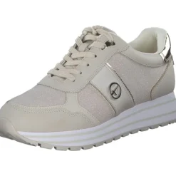Damen Tamaris Klassische- & Business Schuhe<23727, Schnürschuhe, Damen, Beige