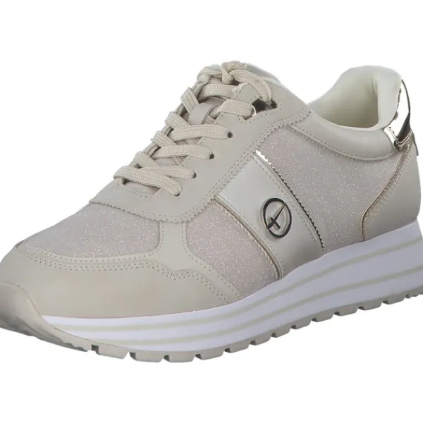 Damen Tamaris Klassische- & Business Schuhe<23727, Schnürschuhe, Damen, Beige