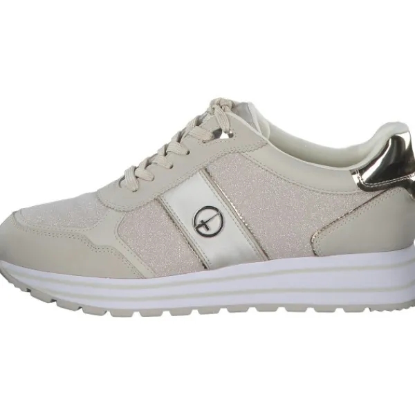 Damen Tamaris Klassische- & Business Schuhe<23727, Schnürschuhe, Damen, Beige