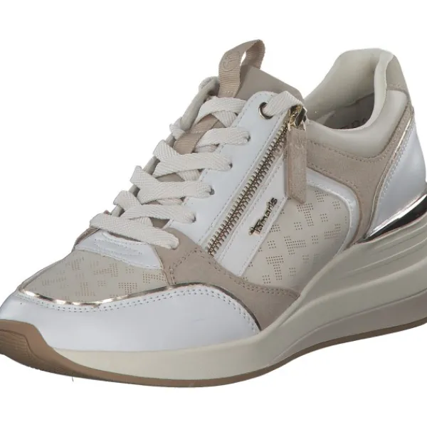 Damen Tamaris Sneakers<23703, Sneakers Low, Damen, WHITE COMB