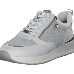 Damen Tamaris Sneakers<23732, Sneakers Low, Damen, WHT/SILVER COM