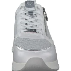 Damen Tamaris Sneakers<23732, Sneakers Low, Damen, WHT/SILVER COM