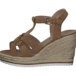 Damen Tom Tailor Sandaletten<3290204, Keilsandaletten, Damen, Braun