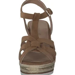 Damen Tom Tailor Sandaletten<3290204, Keilsandaletten, Damen, Braun