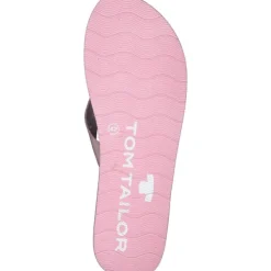 Damen Tom Tailor Pantoletten & Badeschuhe<5391802, Zehentrenner, Damen, Rosa