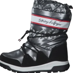 Kinder Tommy Hilfiger Stiefel<T3A6-32436, Winterstiefeletten, Kinder, dark silver