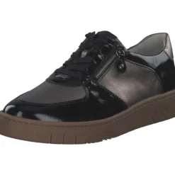 Damen Waldläufer Klassische- & Business Schuhe<754004-203/370 Yuna H, Schnürschuhe, Damen, schwarz bronze